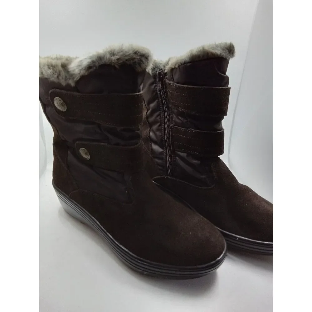 Skechers Adventure-US 8.5- Chocolate-Zipper closure‎